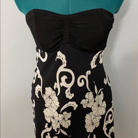 White House Black Market Strapless Floral Dress 0 - Picture 2 of 5